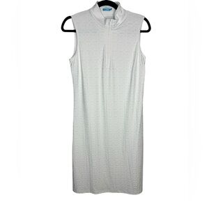 J. McLaughlin White Activewear Travel Beach Sleeveless Dress Size Medium